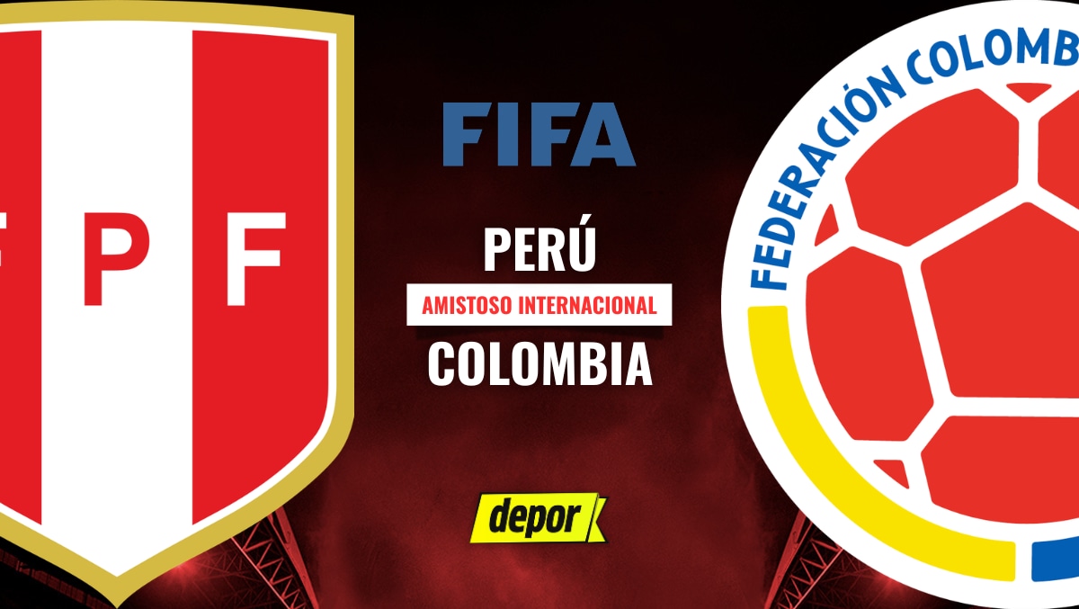 Perú vs. Colombia se enfrentan en un amistoso internacional FIFA, con la transmisión de América TV, América tvGO, GOL Caracol TV y Canal RCN. (Diseño: Depor)
