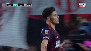 Puede ser uno de sus últimos goles: Julián Álvarez marca el 3-0 de River vs Unión [VIDEO]