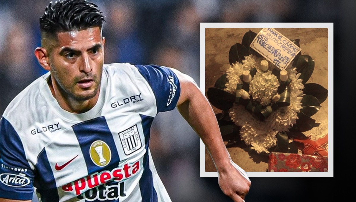 Enviaron arreglo fúnebre a la casa de Carlos Zambrano. (Foto: Composición GEC)