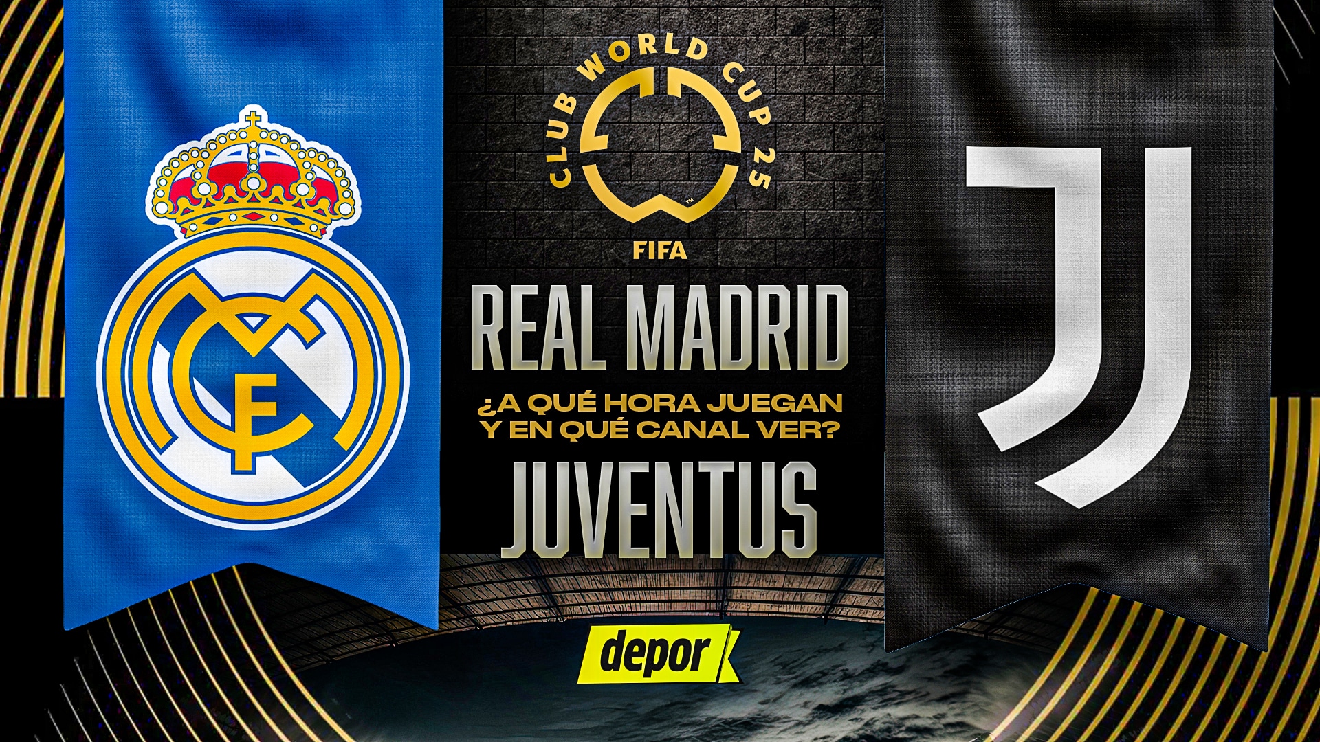 Real Madrid vs. Juventus por Mundial de Clubes. (Diseño: Christian Marlow)