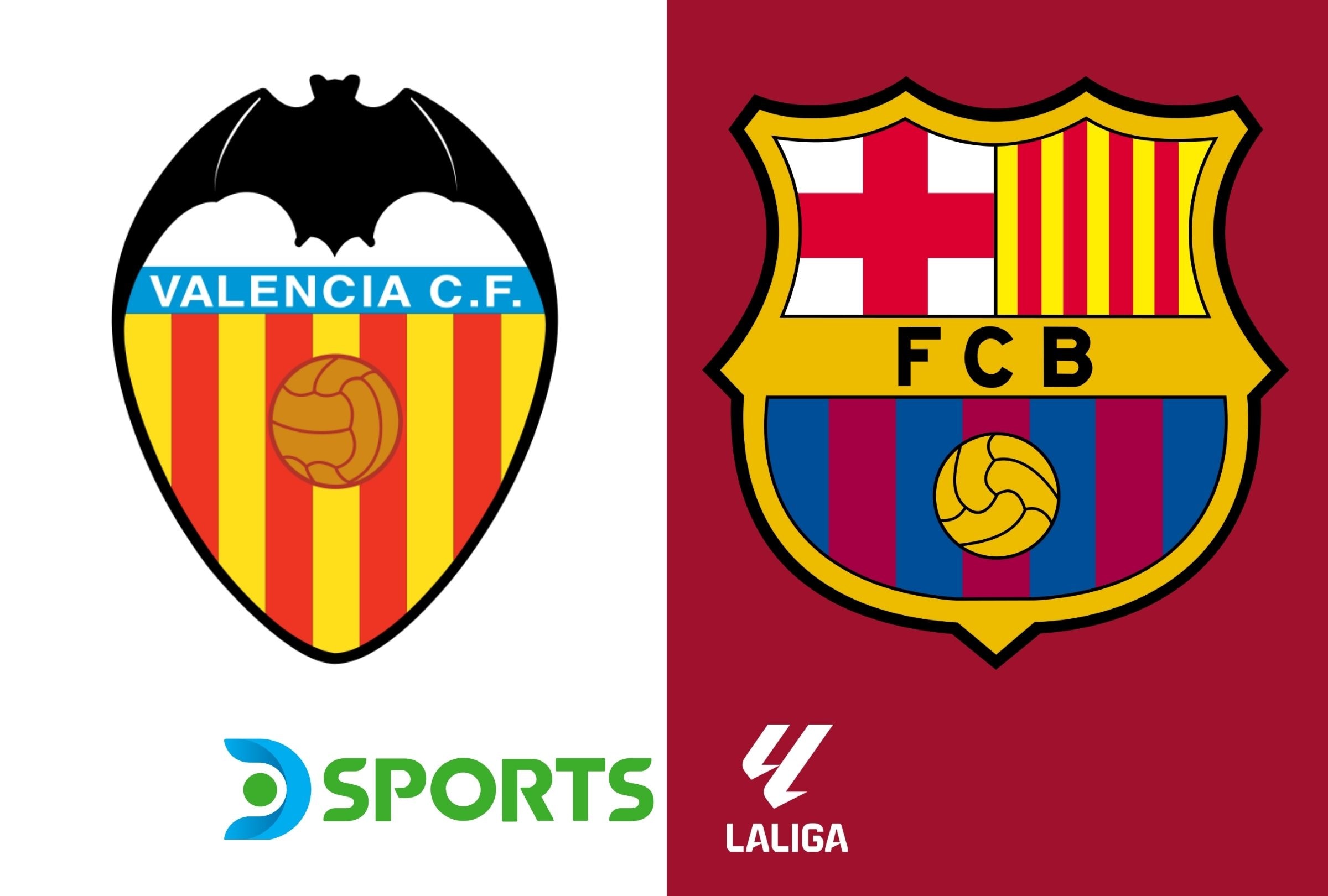 DirecTV y DGO transmiten el partido Valencia vs. FC Barcelona por la cuarta jornada de LaLiga 2026-2027 en Mestalla este domingo 6 de septiembre. (Foto: Composición Mag)