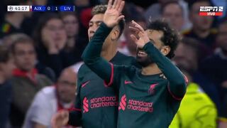 El ‘Faraón’ abre la cuenta: gol de Salah para el 1-0 de Liverpool vs. Ajax en Champions League [VIDEO]