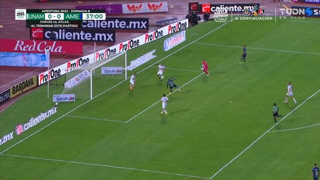 Ventaja de las ‘Águilas’: gol Diego Valdés para el 1-0 del América vs. Pumas [VIDEO]