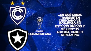 ¿En qué canal transmiten Cienciano vs. Botafogo EN VIVO hoy por octavos de final de Copa Sudamericana 2026 en Estados Unidos y México?