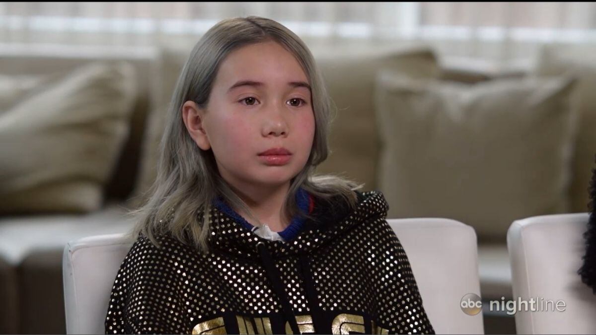 Durante una entrevista televisiva cuando solamente tenía 9 años (Foto: Good Morning America)