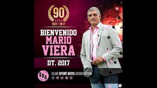 Sport Boys: Mario Viera dirigirá a los chalacos en el 2017