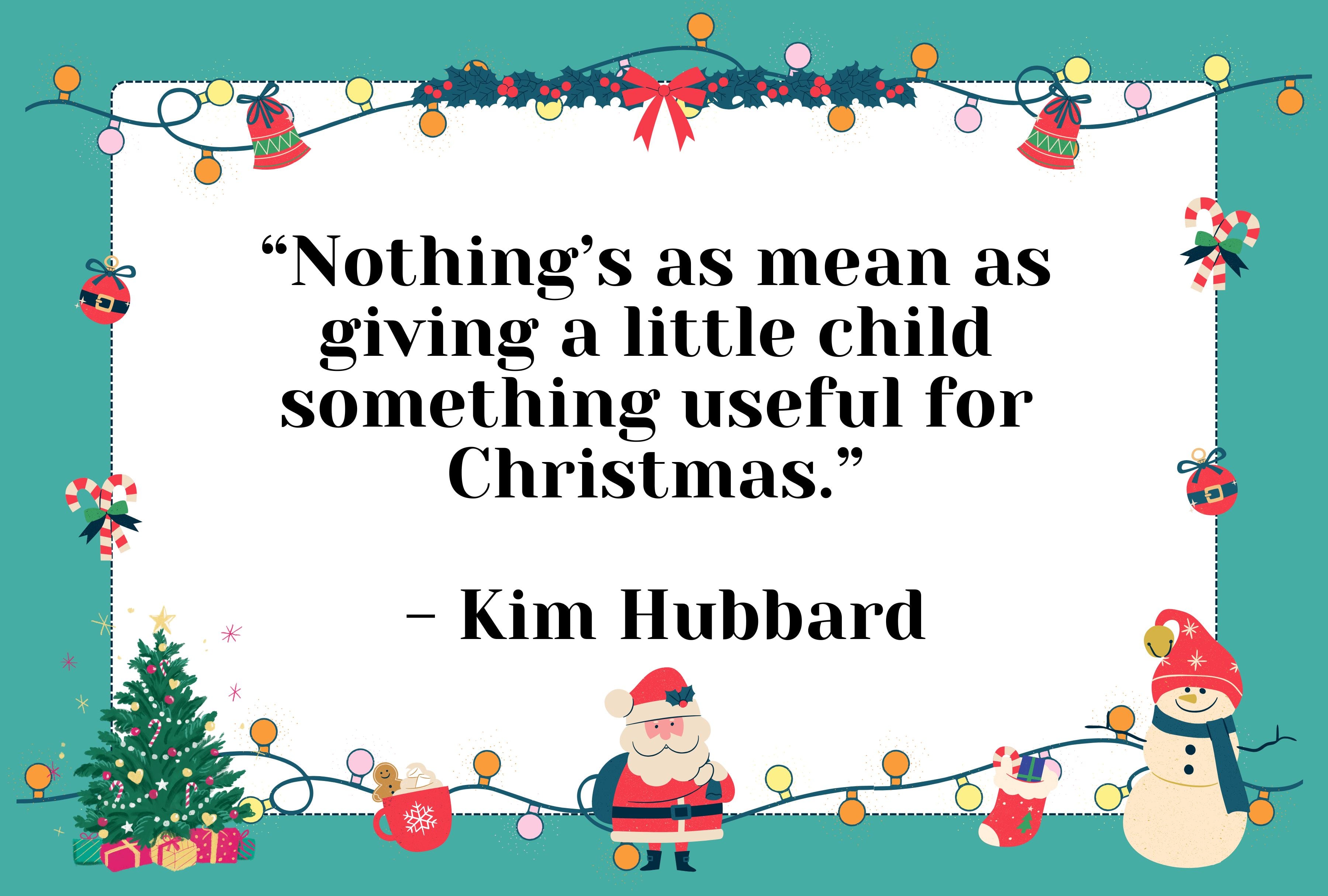 “Nothing’s as mean as giving a little child something useful for Christmas.” - Kim Hubbard | Photo by Canva / Depor Composition
