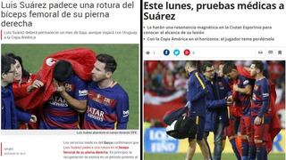 Luis Suárez: lo que se dice en España de la lesión del uruguayo
