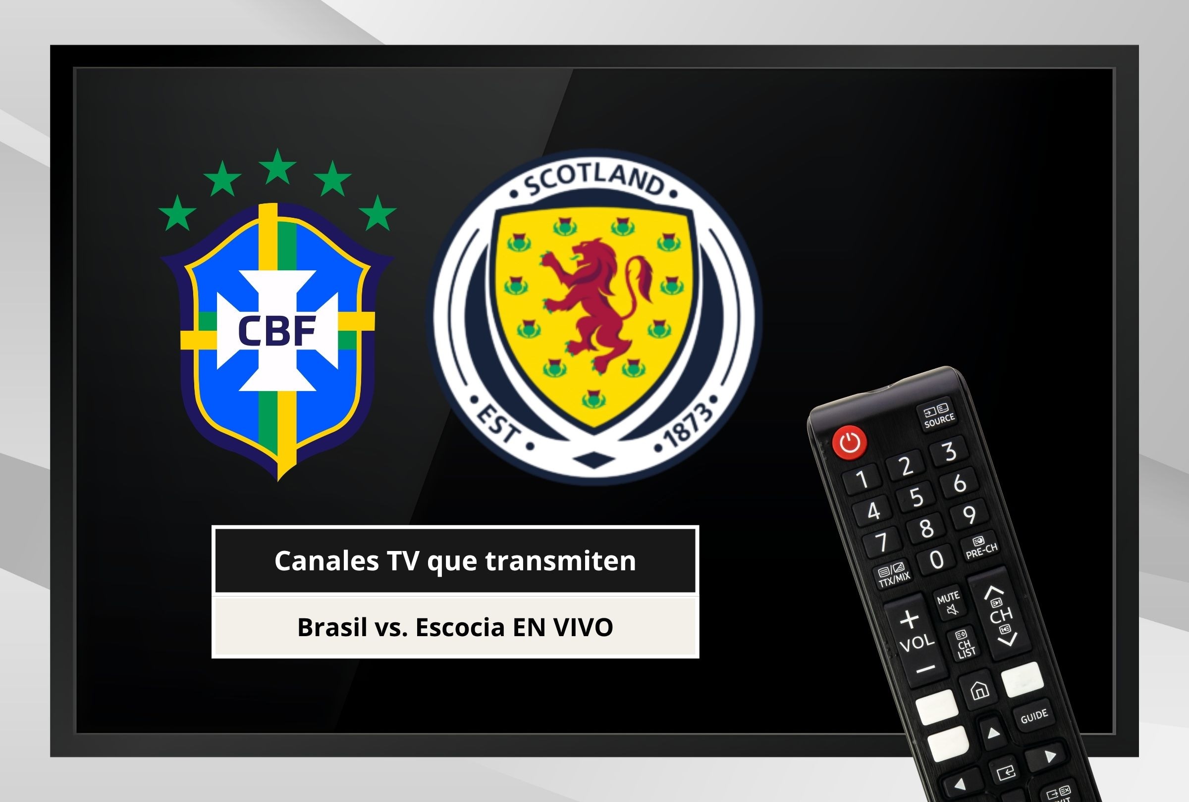 Revisa esta nota para que sepas en qué canales de TV se puede ver el Brasil vs. Escocia por el Mundial de Fútbol 2026. (Foto: Composición Canva - Depor)