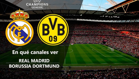 Lista de canales de TV y cobertura streaming del partido Real Madrid vs. Borussia Dortmund hoy por la gran final de la Champions League 2023-24 (Foto: Composición Mix)