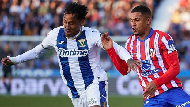 Renato Tapia destacó en el último triunfo del Leganés sobre el Atlético de Madrid. (Foto: Getty Images)