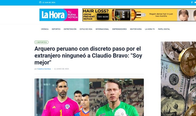 Las reacciones de la prensa chilena sobre las declaraciones de Diego Penny.