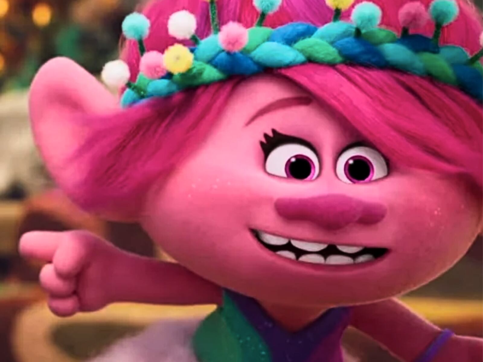Anna Kendrick retoma su rol como la voz de Poppy en En "Trolls 3: Band Together" (Foto: Universal Pictures)