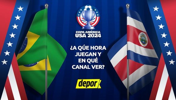 A qué hora juegan Brasil vs Costa Rica y en qué canales ver la Copa América 2024