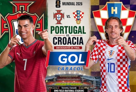 Caracol televisó el partido Portugal 2-1 Croacia por el Mundial 2026
