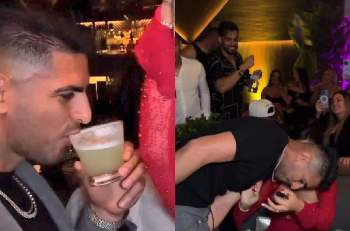 Carlos Zambrano, Bryan Reyna y más futbolistas fueron captados en fiesta. (Foto: Captura de video)