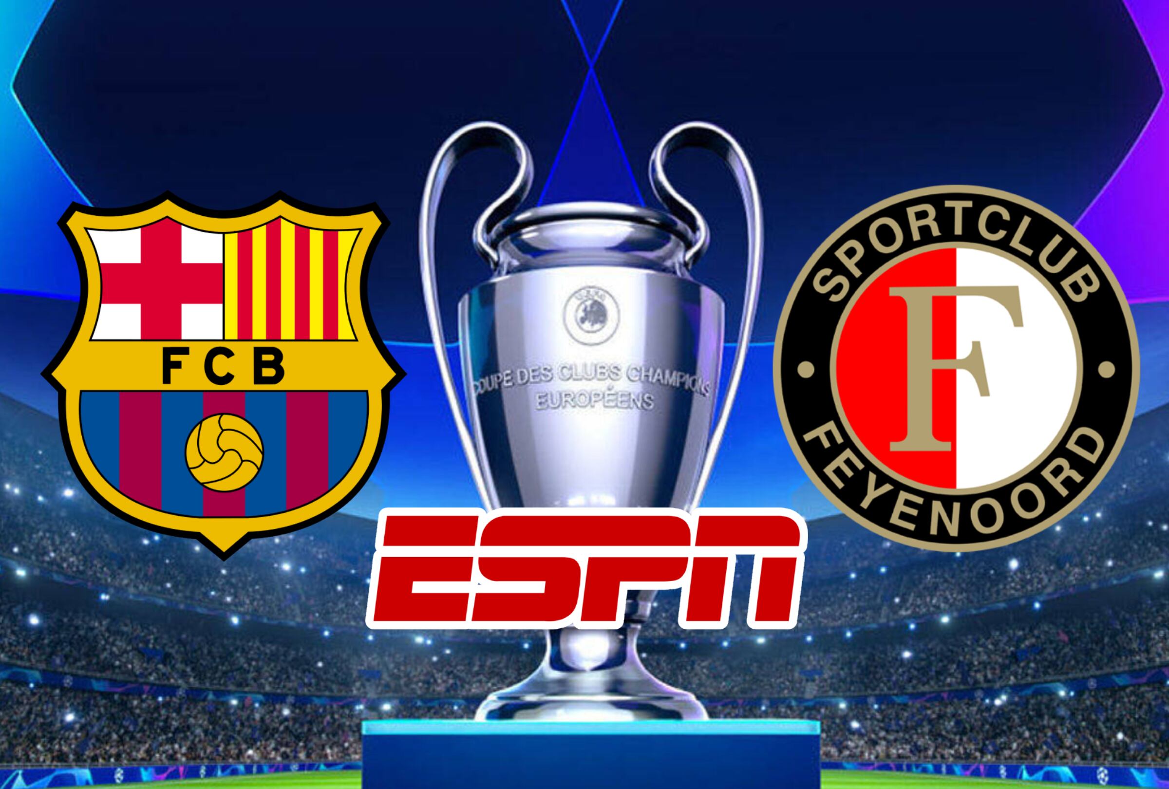 ⭕ ESPN EN VIVO GRATIS | Señal transmisión partido FC Barcelona vs. Feyenoord EN DIRECTO por Champions League