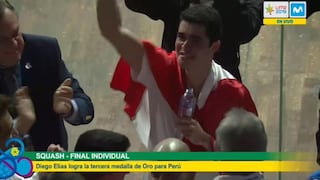 Con bandera peruana: Diego Elías lloró tras ganar la medalla de oro en la final de Squash [VIDEO]