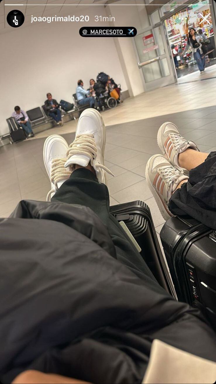 La publicación de Joao Grimaldo en redes sociales. (Captura: Instragam)