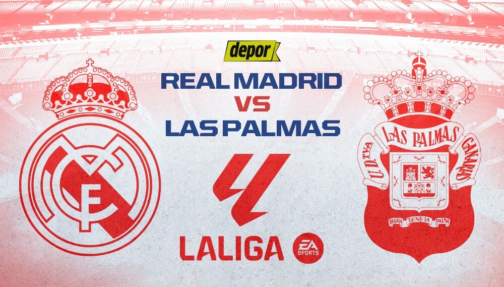 Real Madrid vs. Las Palmas juegan este sábado 27 por LaLiga. (Diseño: Depor)