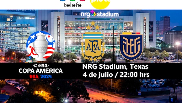 Sigue aquí la transmisión del Argentina vs. Ecuador vía Mi Telefe EN VIVO y GRATIS, y a través de Pluto TV, desde el NGR Stadium de Texas, por Copa América.| Foto: Conmebol / Composición: Héctor Honores