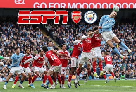 ESPN transmitió el partido Arsenal 3-0 Manchester City en Estados Unidos (16/08/2026)