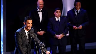 Es el FIFA The Best: Cristiano se llevó el premio por segunda vez ganándole a Messi y Neymar