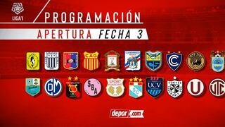 Sigue la Liga 1: programación completa de la Fecha 3 del Torneo Apertura 
