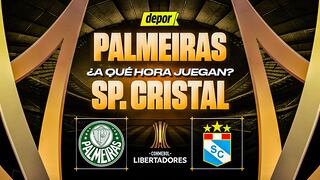 Hora de hoy de Cristal vs. Palmeiras por la Copa Libertadores 2025
