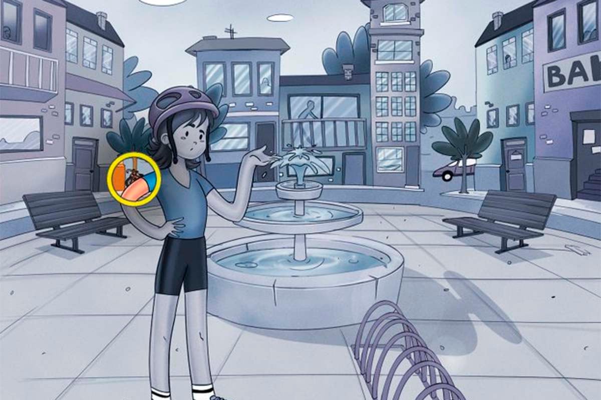 Aquí te dejamos la solución de este acertijo visual. La bicicleta está atrás del ciclista.