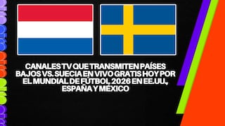 Canales TV ver partido Países Bajos vs. Suecia por Jornada 2 Mundial de Fútbol 2026 en EE.UU., España y México