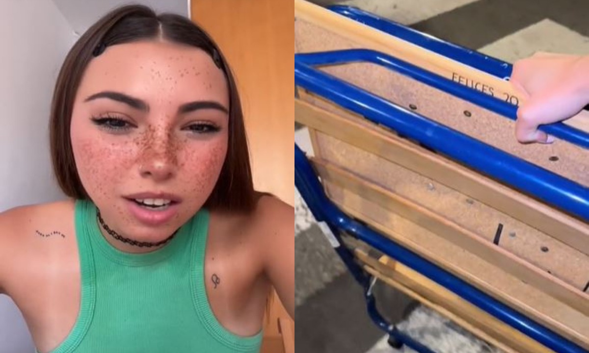 VIDEO VIRAL | Lali aseguró que es una costumbre en España poner en la calle las cosas que ya no utilizarán. (Foto: @laligoias/TikTok)