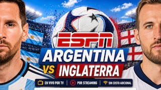 ESPN transmitió el partido Argentina 2-1 Inglaterra por el Mundial 2026