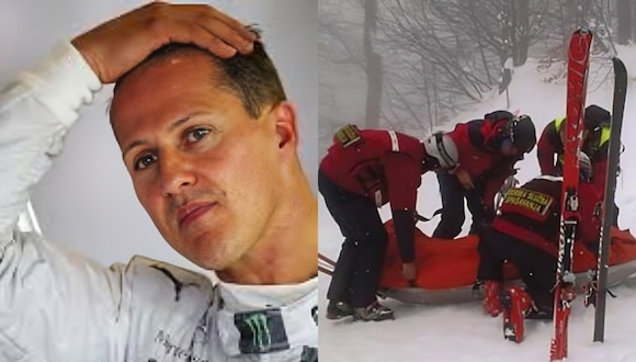 Michael Schumacher tuvo un accidente en el 2013 cuando realizaba esquí en los montes de Francia. (Foto: Composición).