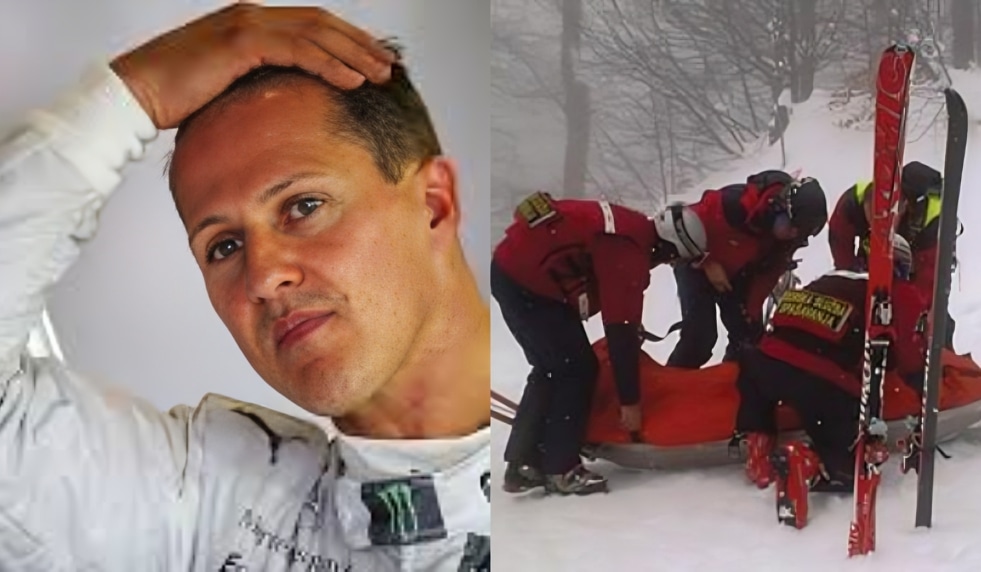 Michael Schumacher tuvo un accidente en el 2013 cuando realizaba esquí en los montes de Francia. (Foto: Composición).