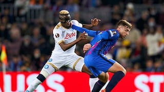 Se define en Italia: resumen y goles (1-1) del Barcelona vs. Napoli por Europa League