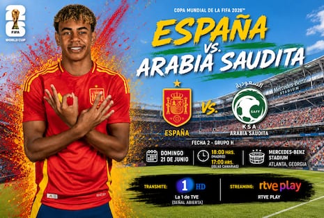 🔴 RTVE Play (La 1 HD Mundial) EN VIVO — ver partido España - Arabia Saudita EN DIRECTO por TV abierta