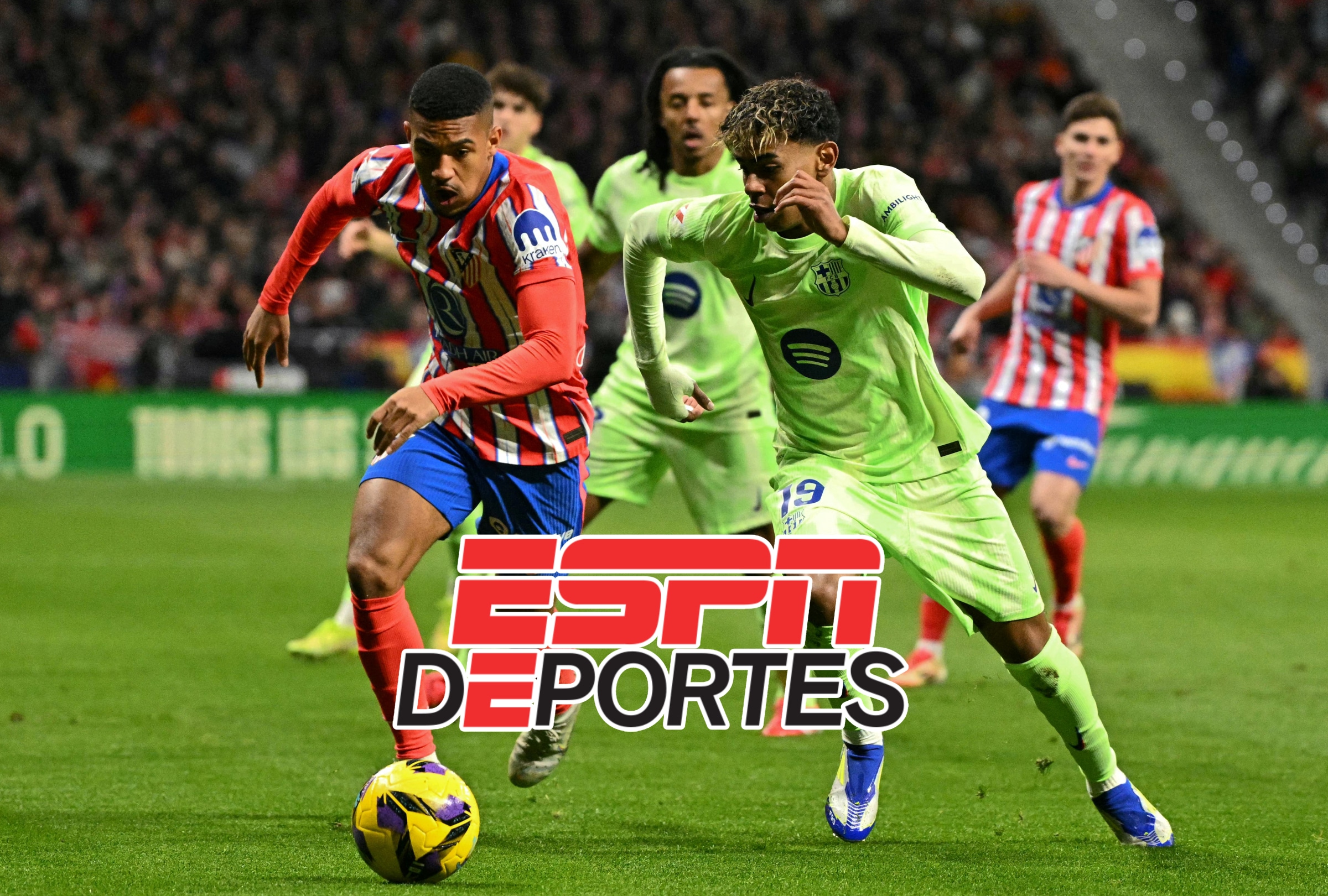 BARCELONA (ESPAÑA), 03/03/2026.- Cobertura oficial de ESPN EN VIVO EN DIRECTO para ver el partido entre FC Barcelona y Atlético Madrid este martes 3 de marzo por la vuelta de la Copa del Rey 2026 desde el estadio Spotify Camp Nou, Barcelona. FOTO DE JAVIER SORIANO PARA AFP