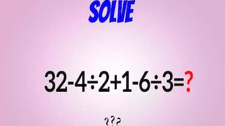Desafía tu inteligencia en este reto matemático: resuelve la ecuación en 8 segundos