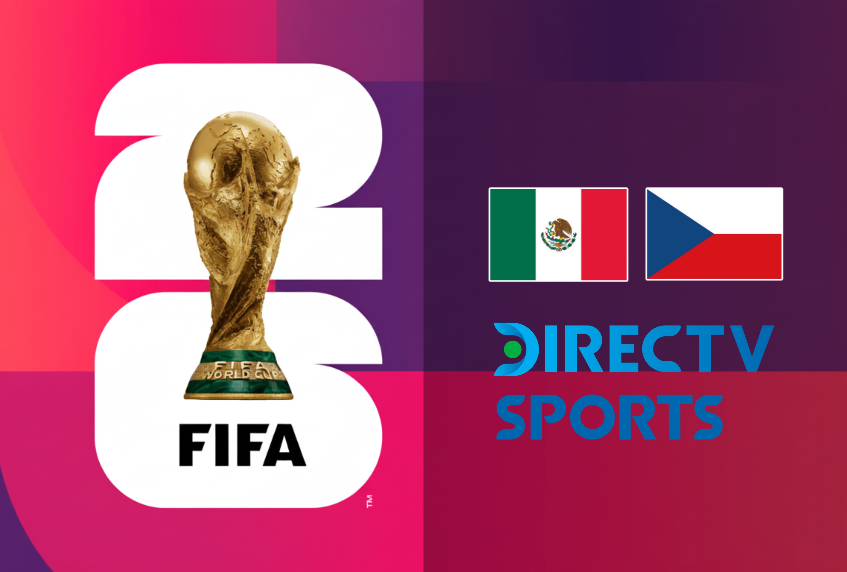 Siga la señal de DIRECTV en vivo gratis para saber dónde ver el partido México vs. República Checa por el Mundial 2026. Sintonice el compromiso mediante Fútbol Total TV y la aplicación DGO online. | Crédito: fifa.com / Composición Depor