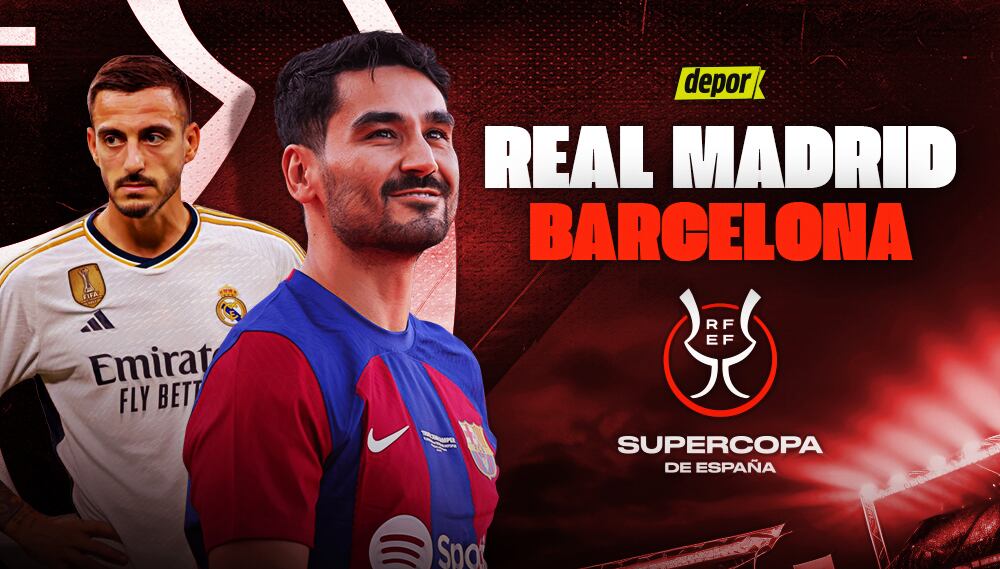 Alineaciones de Real Madrid vs. Barcelona: formaciones por la final de Supercopa de España. (Diseño: Depor)