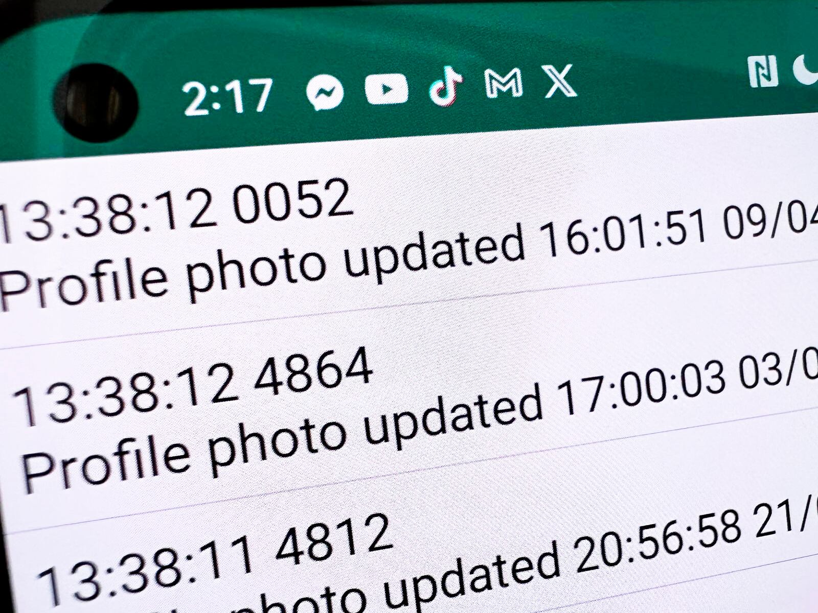 WHATSAPP | De esta manera se presentará el listado de personas que cambiaron su foto de perfil en WhatsApp. (Foto: MAG - Rommel Yupanqui)