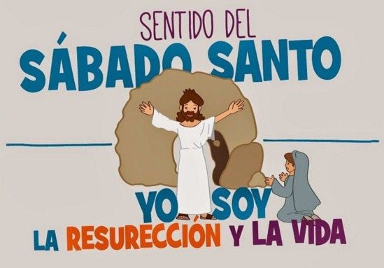 Imágenes por Sábado Santo para compartir en redes sociales (Foto: Pinterest).