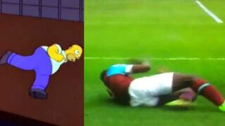 El futbolista que anotó un gol y lo festejó como Homero Simpson (VIDEO)