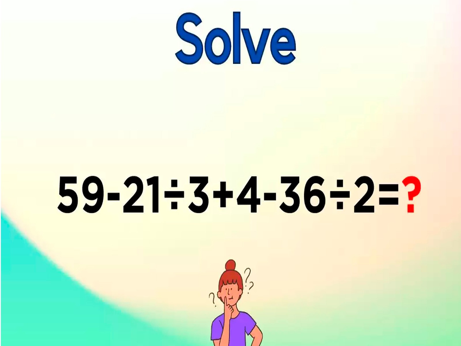 Tendrás 8 segundos para intentar obtener la solución de este complejo reto matemático. | Foto: fresherslive