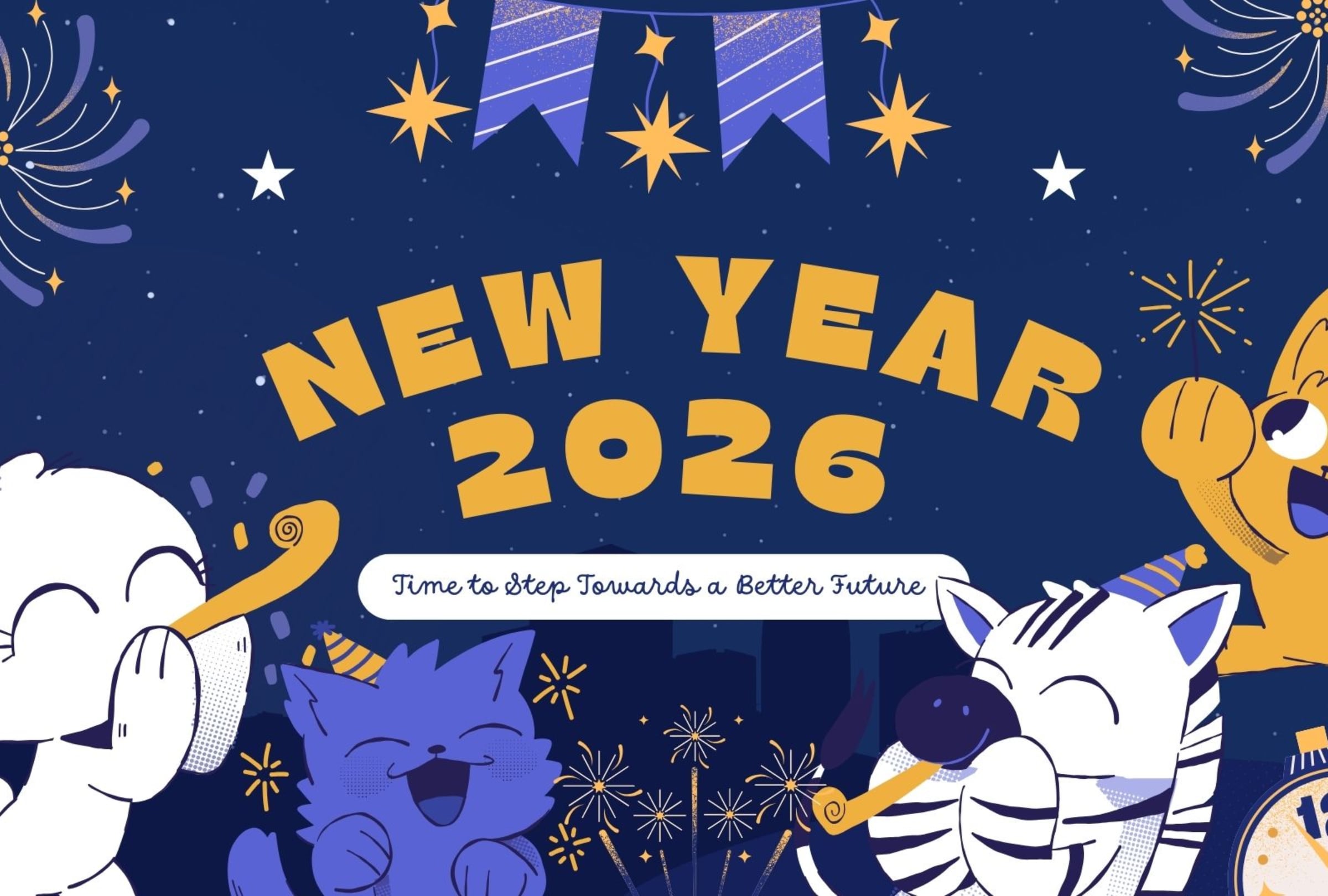 Las mejores tarjetas para enviar por Año Nuevo al recibir el 2026. (Imagen: Internet)