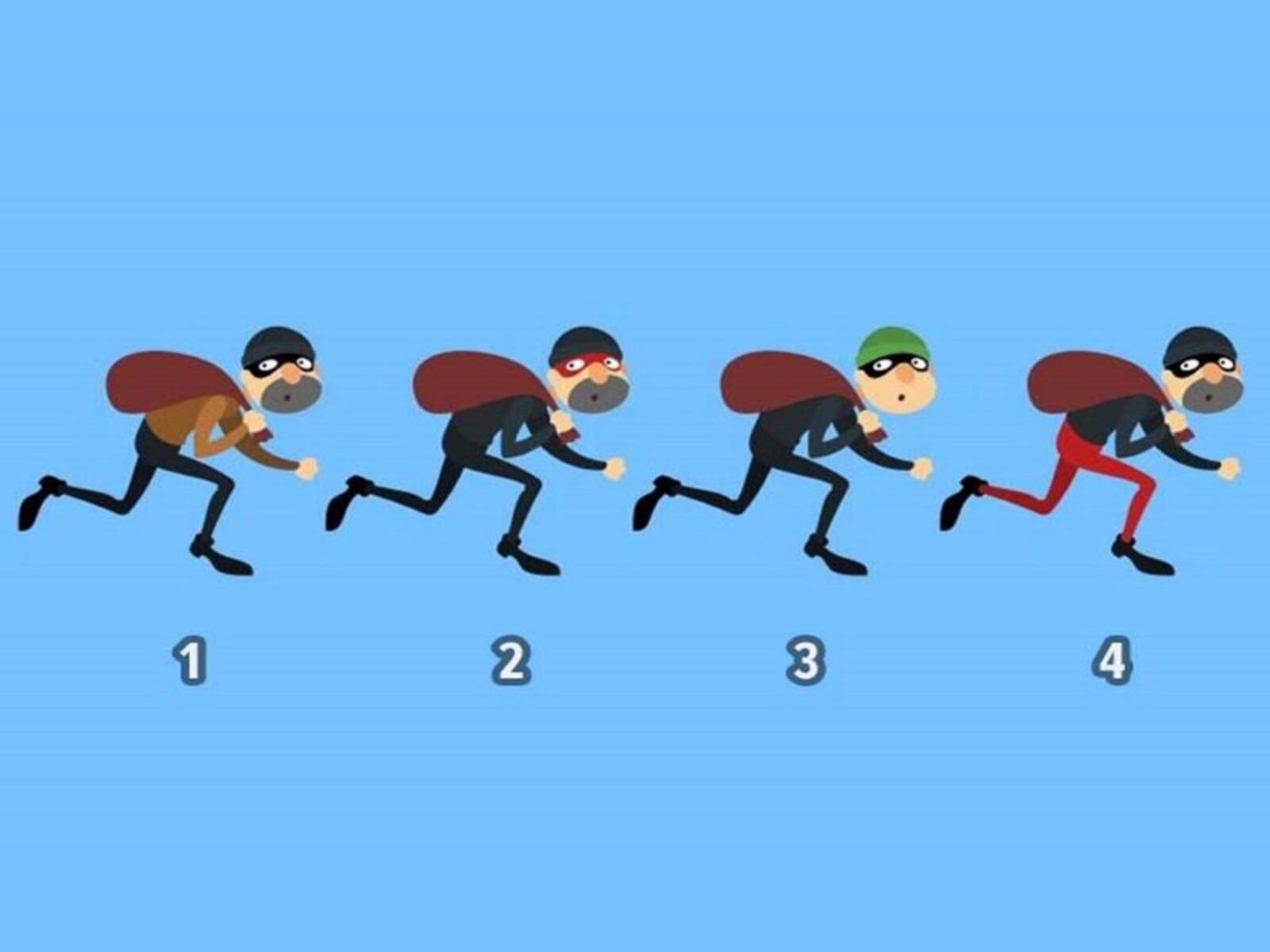 TEST VISUAL | Esta imagen te muestra cuatro hombres. ¿Quién consideras que es un verdadero ladrón? (Foto: namastest.net)