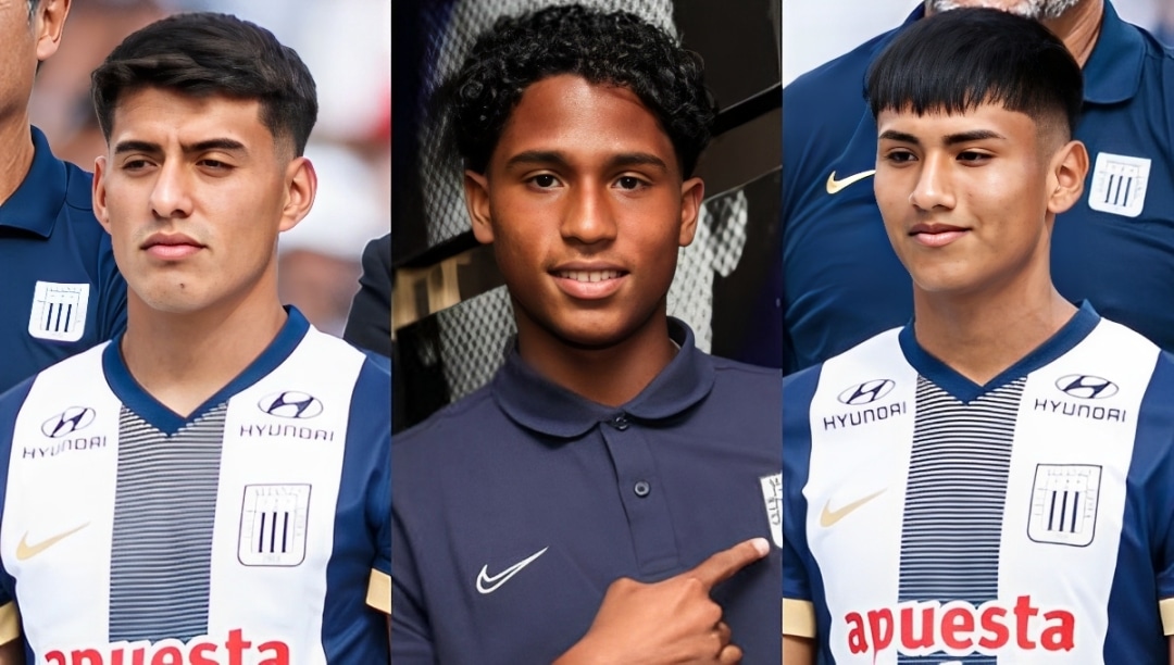 Juan Delgado, Jhoao Velásquez y Piero Cari son la sangre nueva de Alianza Lima. (Foto: Alianza Lima)