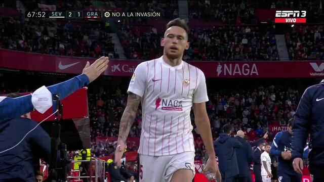 Apareció en la asistencia: ‘Tecatito’ Corona participó en el gol de Ocampos en Sevilla vs. Granada [VIDEO]