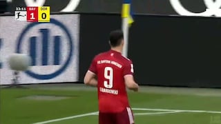 No podía ser otro: gol de Lewandowski para el 2-0 de Bayern Múnich vs. Dortmund [VIDEO]